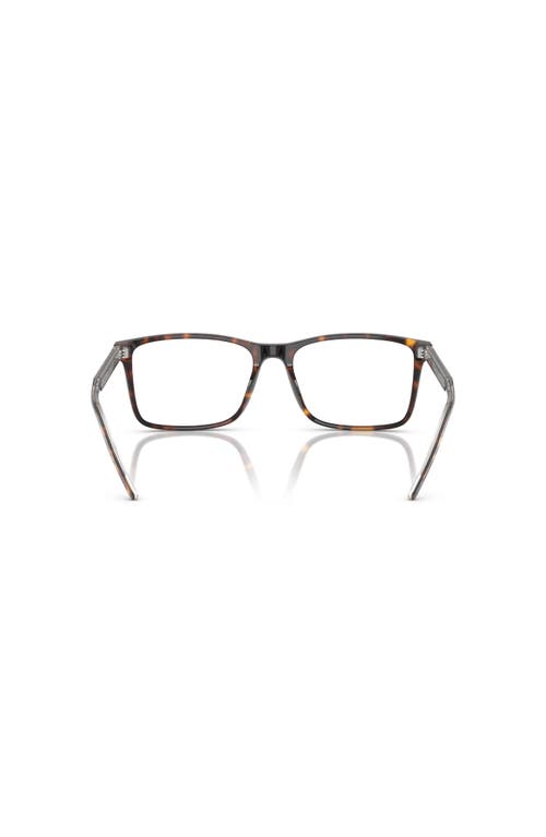 Giorgio Armani 55mm Rectangle Optical Glasses In Brown