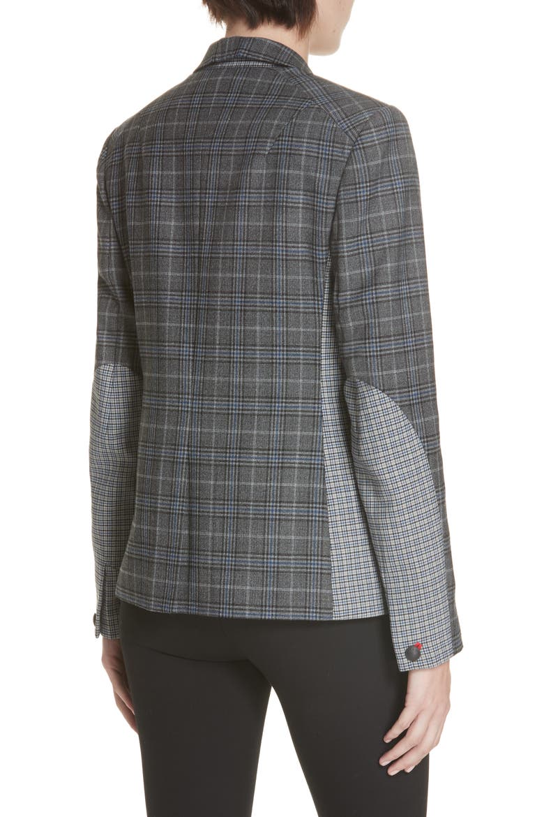 Lexington Plaid Blazer, Alternate, color, DKGRY/ BLUCHK