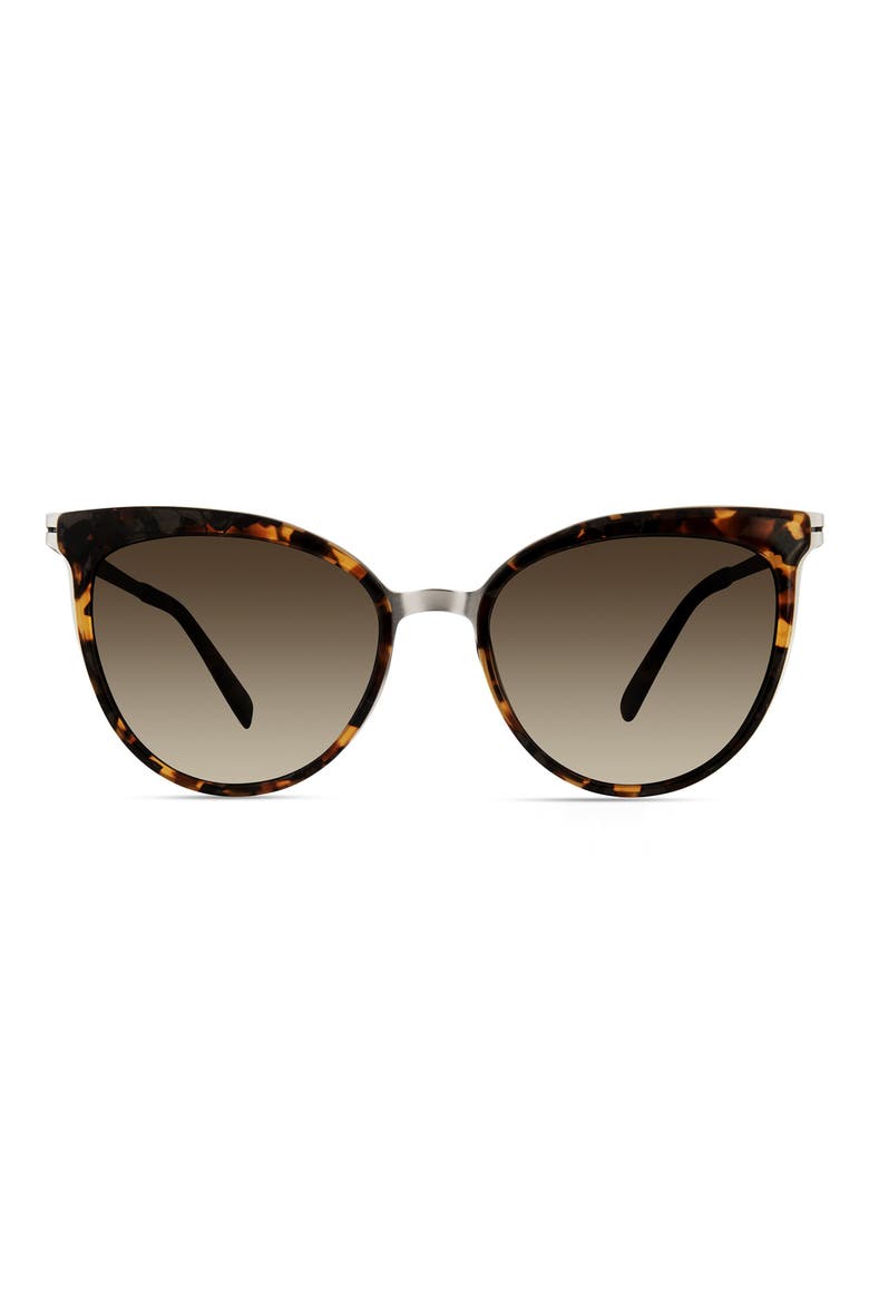 Cat Eye Sunglasses, Main, color, SILVER TORTOISE