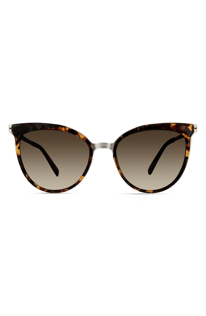 Modo Cat Eye Sunglasses, Main, color, Silver Tortoise