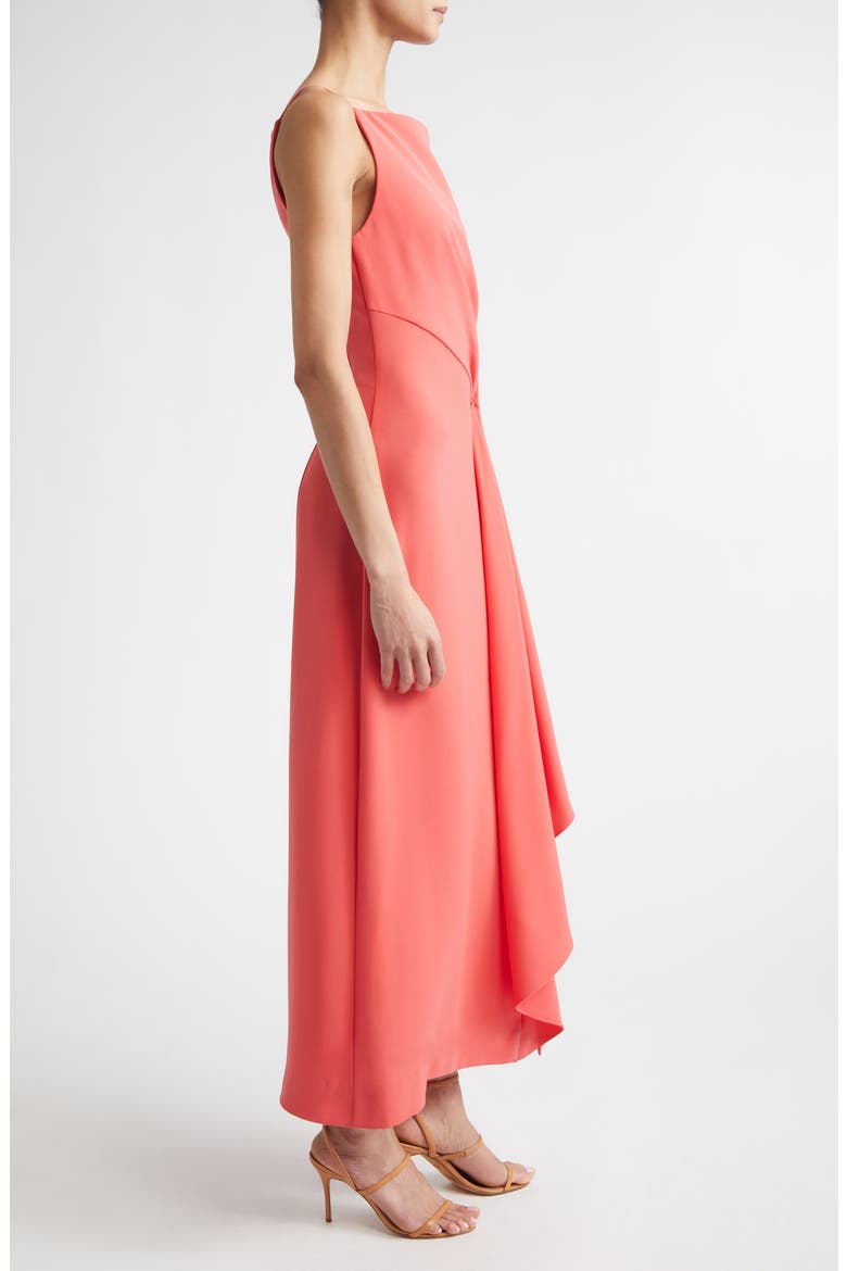 Fluid Stretch Crepe Pin Detail Dress, Alternate, color, WATERMELON