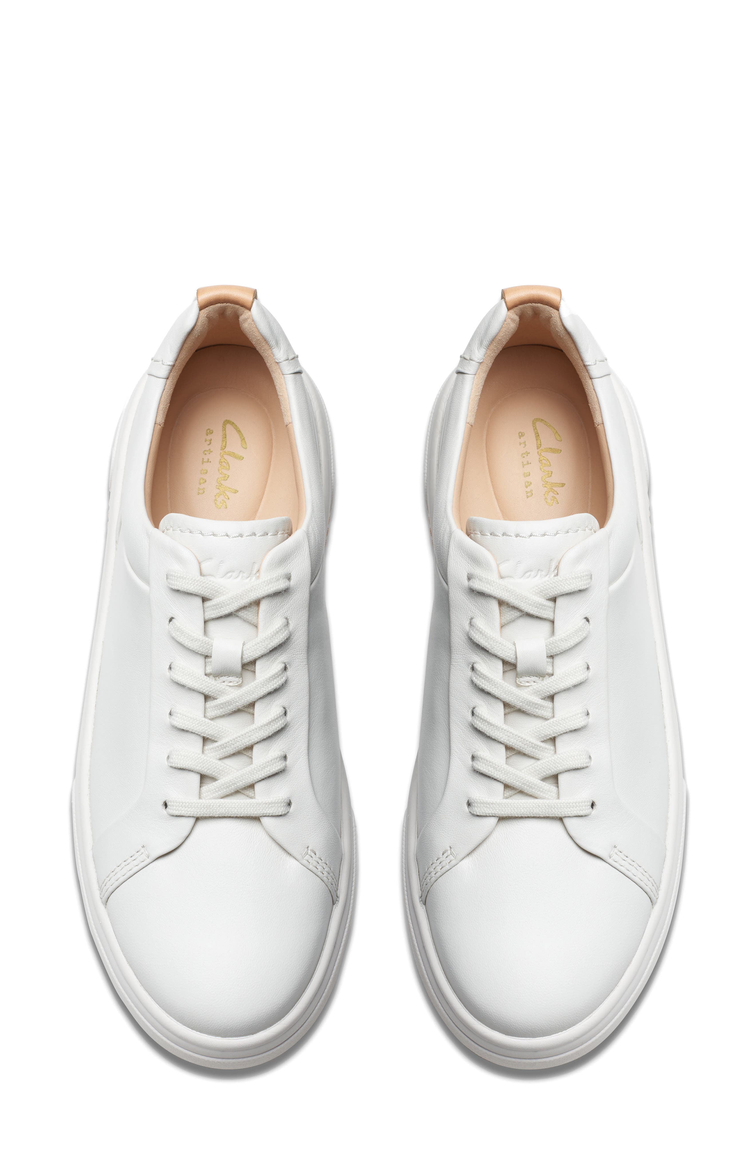 Clarks<sup>®</sup> Hollyhock Walk Sneaker, Alternate, color, Off White Lea