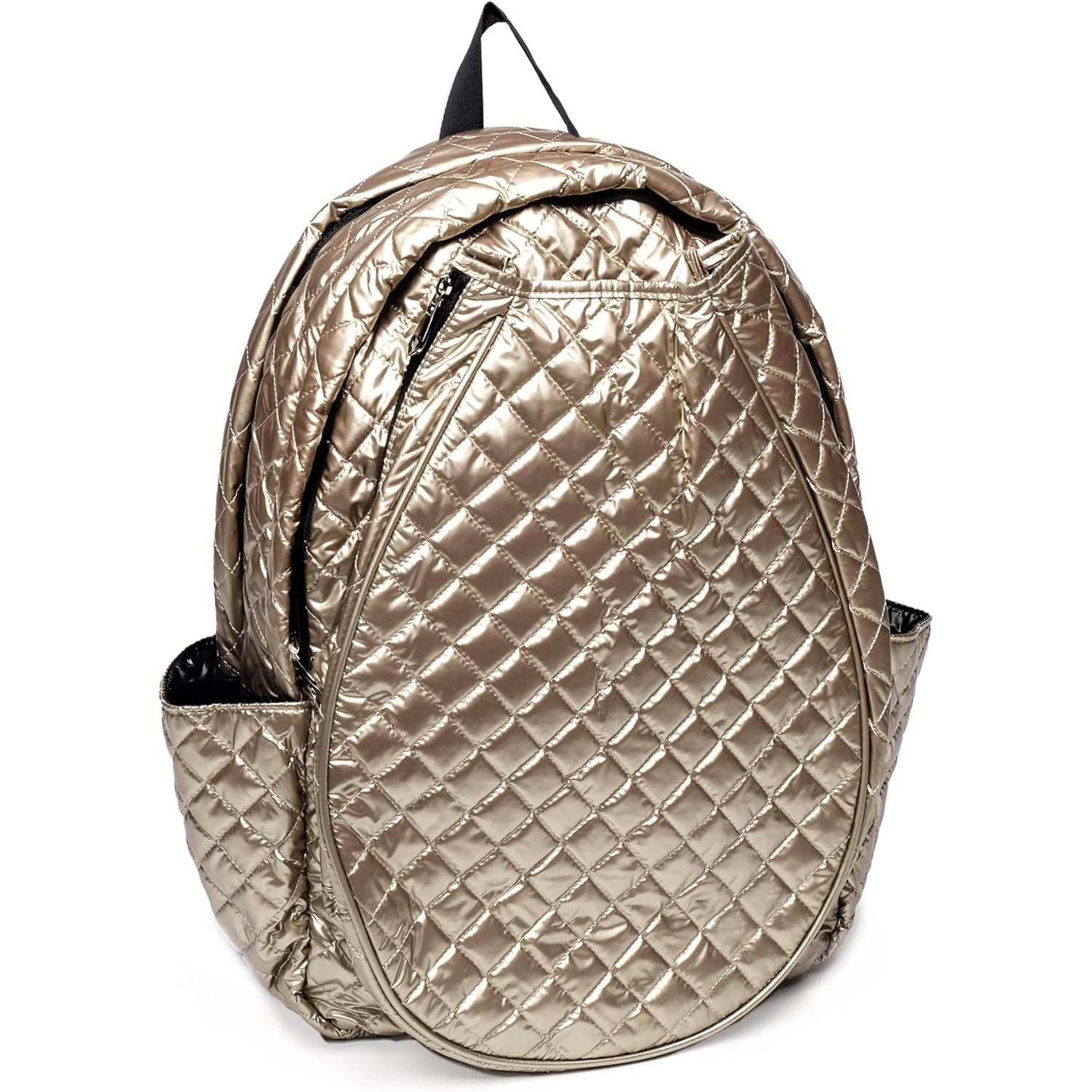 Glove It Padded Womens Tennis Backpack, Alternate, color, Gold