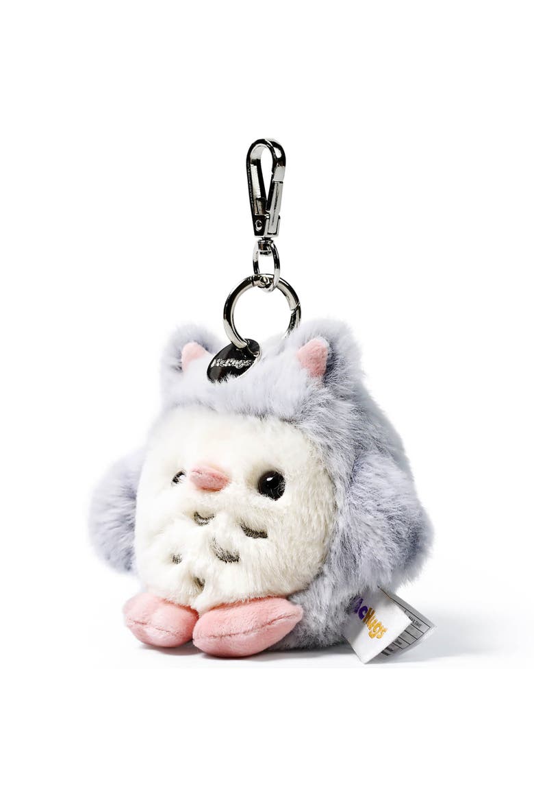 Owl Plush Bag Charm, Alternate, color, Multicolored