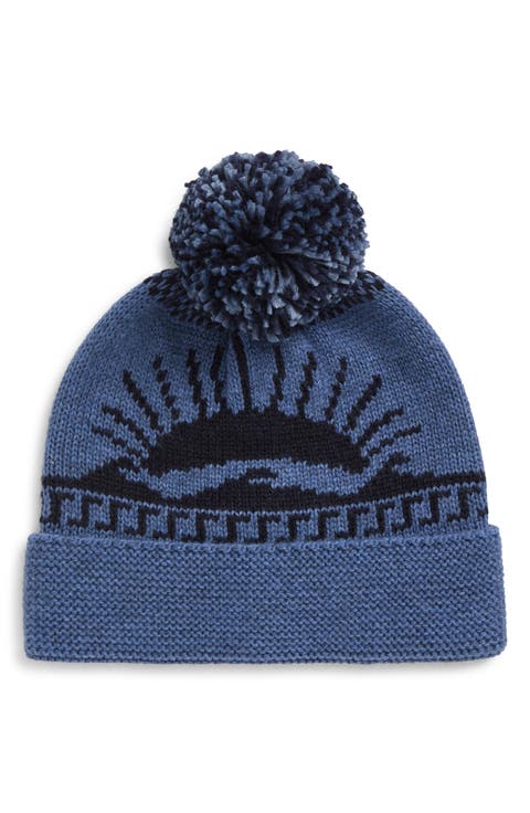 Sun & Wave Pom-Pom Beanie