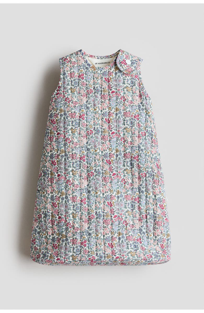 H&M Patterned Sleep Bag, Main, color, Green/Floral