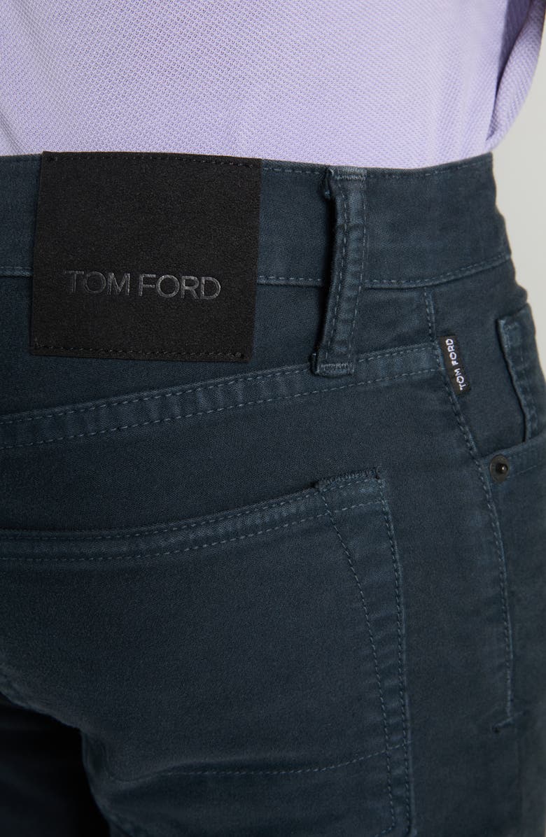 TOM FORD Slim Fit Moleskin Pants, Alternate, color, Hb470 Indigo