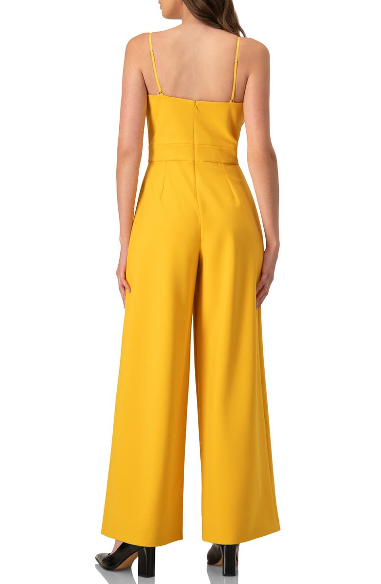 IVONNE Wide-Leg Yellow Jumpsuit, Alternate, color, Yellow