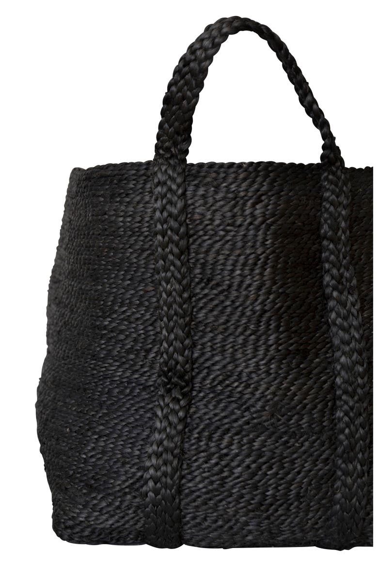 Jute Basket, Alternate, color, CHARCOAL