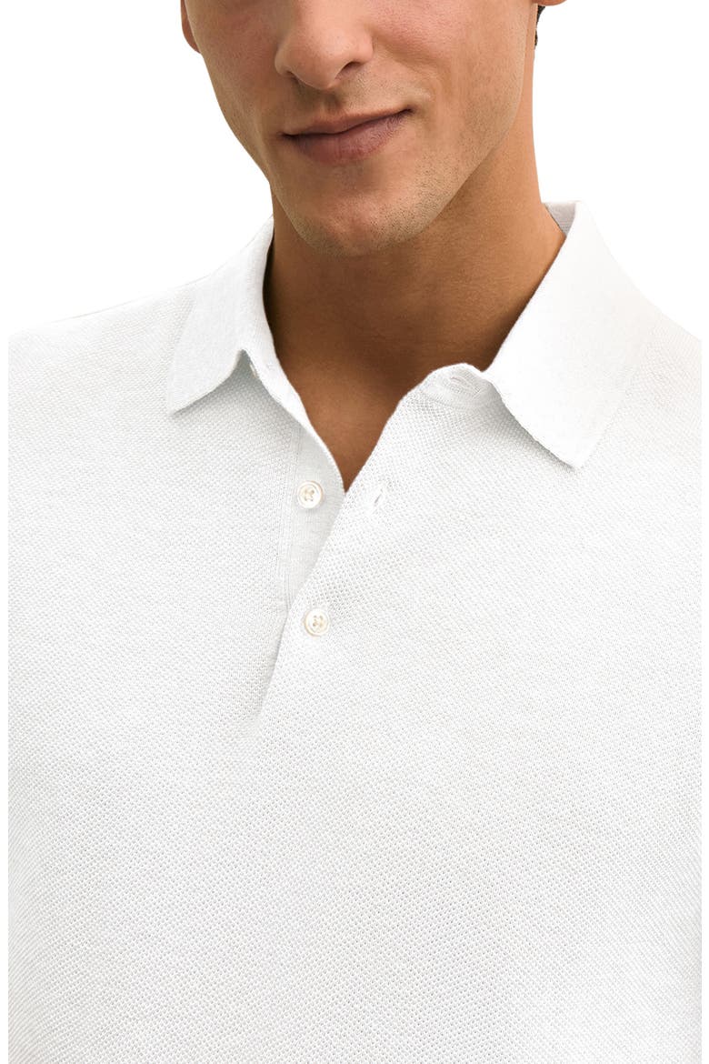 Cotton Piqué Polo, Alternate, color, WHITE