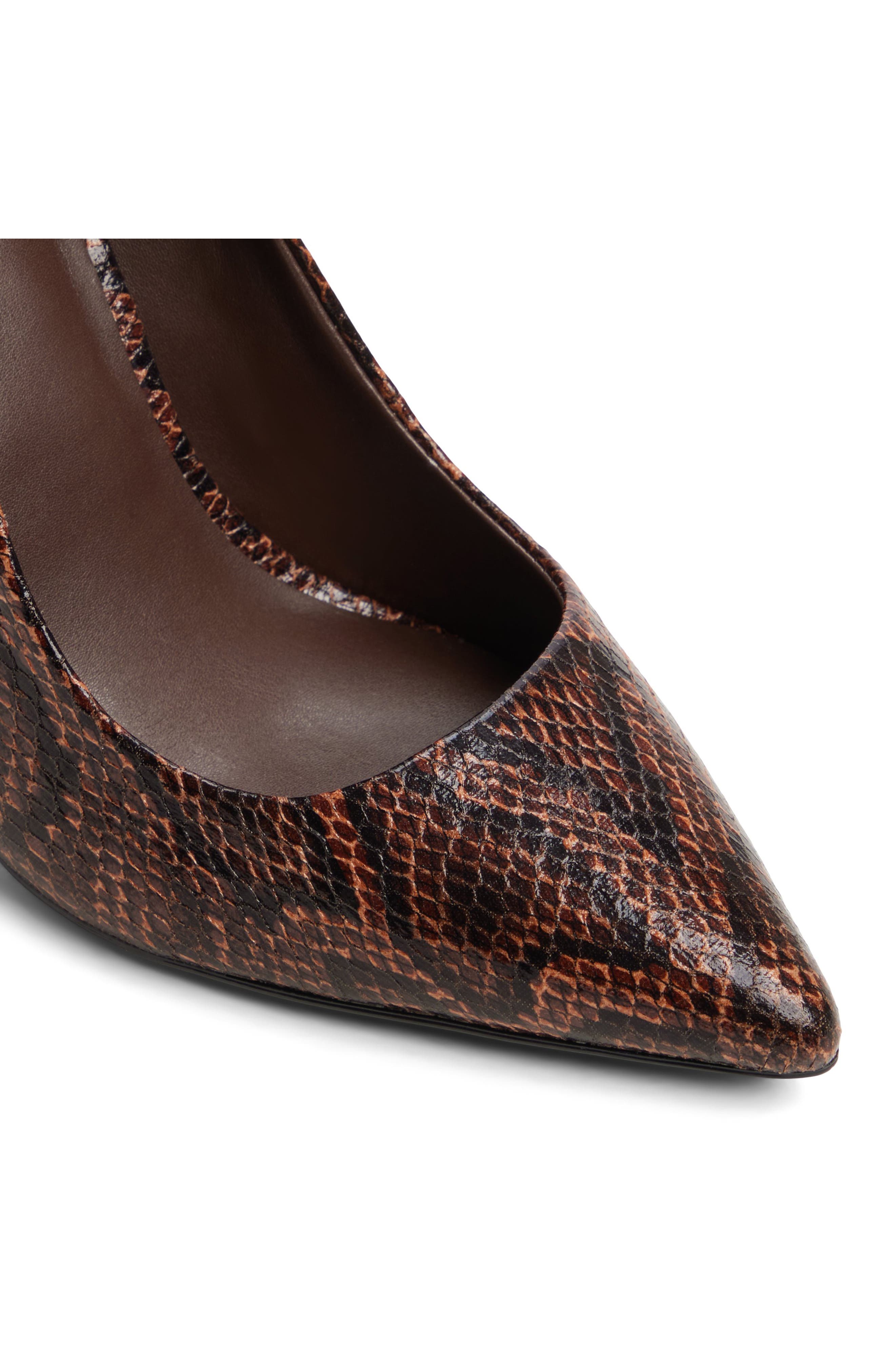 Kriss Faux Leather Pump, Alternate, color, BROWN PRIMARY