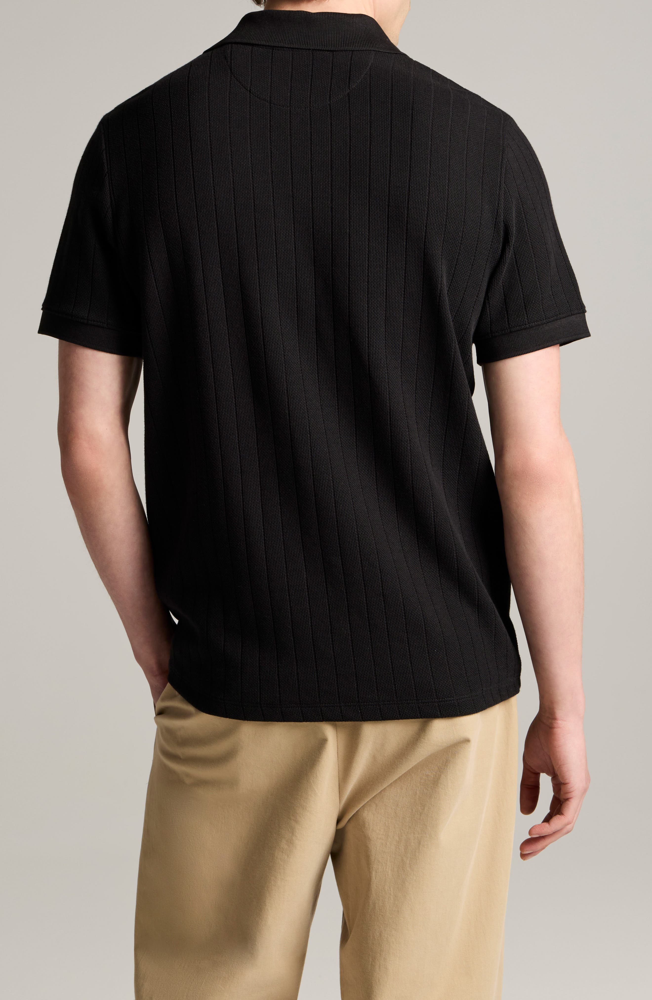 Vince Drop Needle Stripe Pima Cotton Polo — фото 2