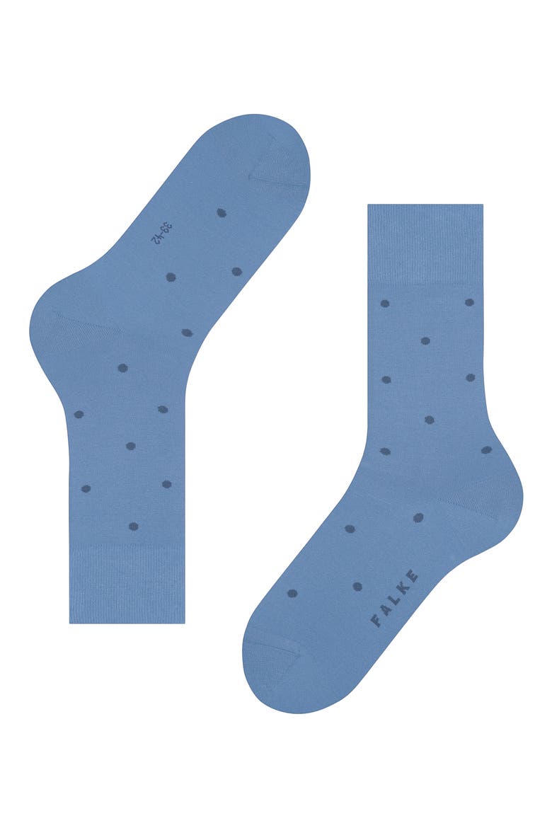 Polka Dot Crew Socks, Alternate, color, CORNFLOWER