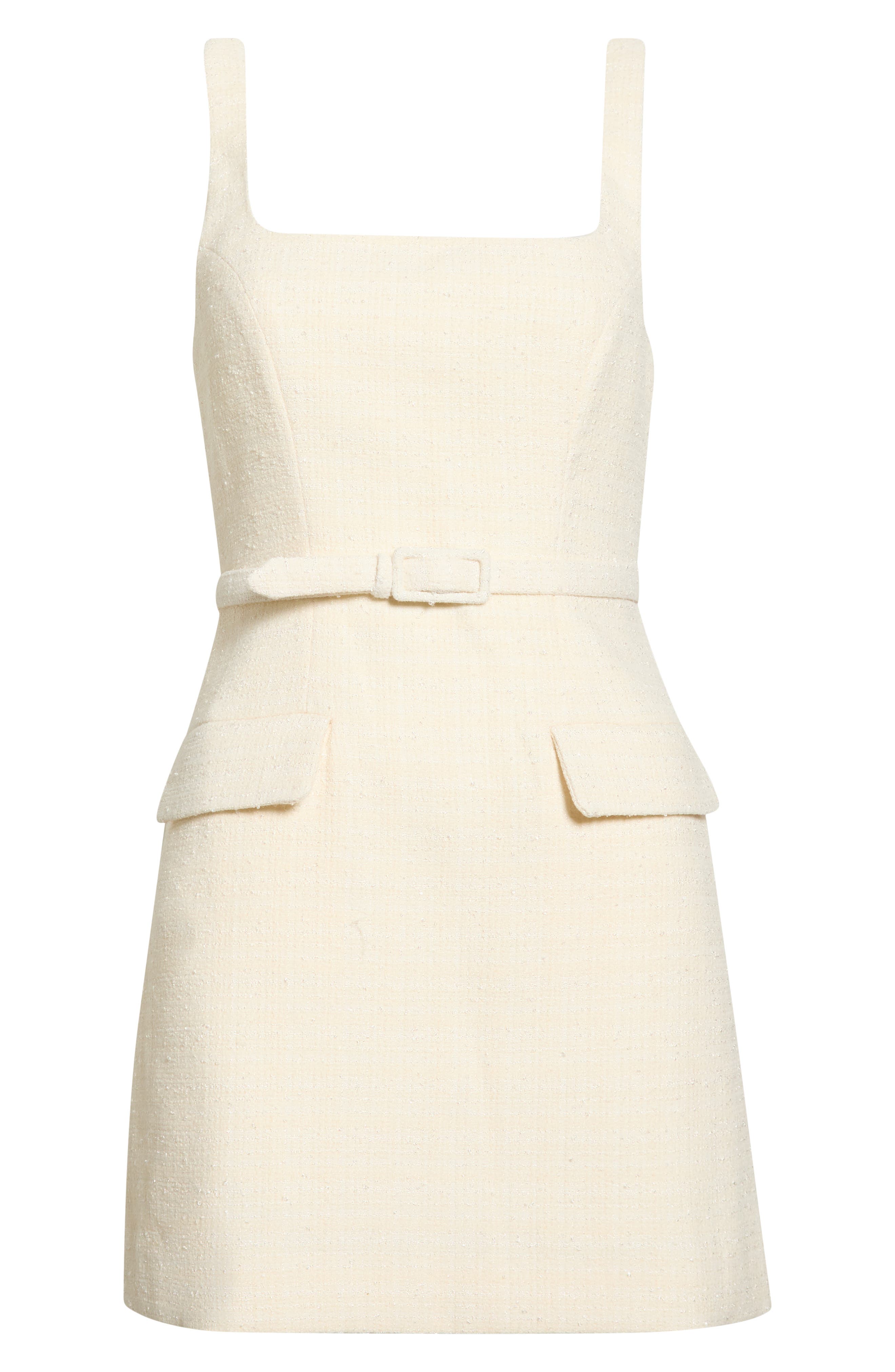 belted tweed mini dress Adelyn Belted Tweed Minidress (Women)