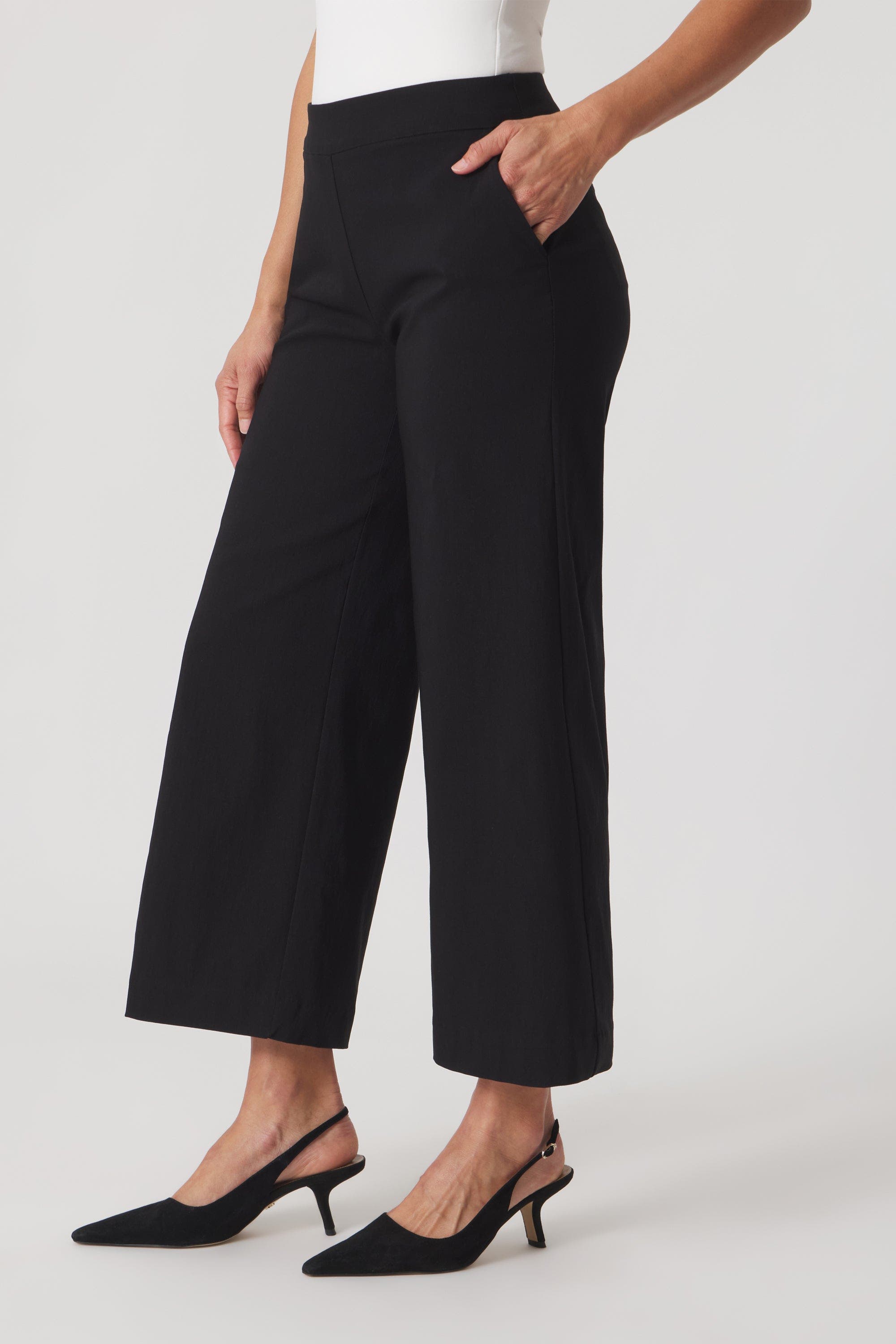 Catalina Stretch Cropped Wide-Leg Pant - image 2