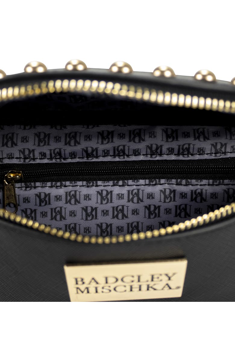 BADGLEY MISCHKA Bridgette Vegan Leather Belt Bag, Alternate, color, Black