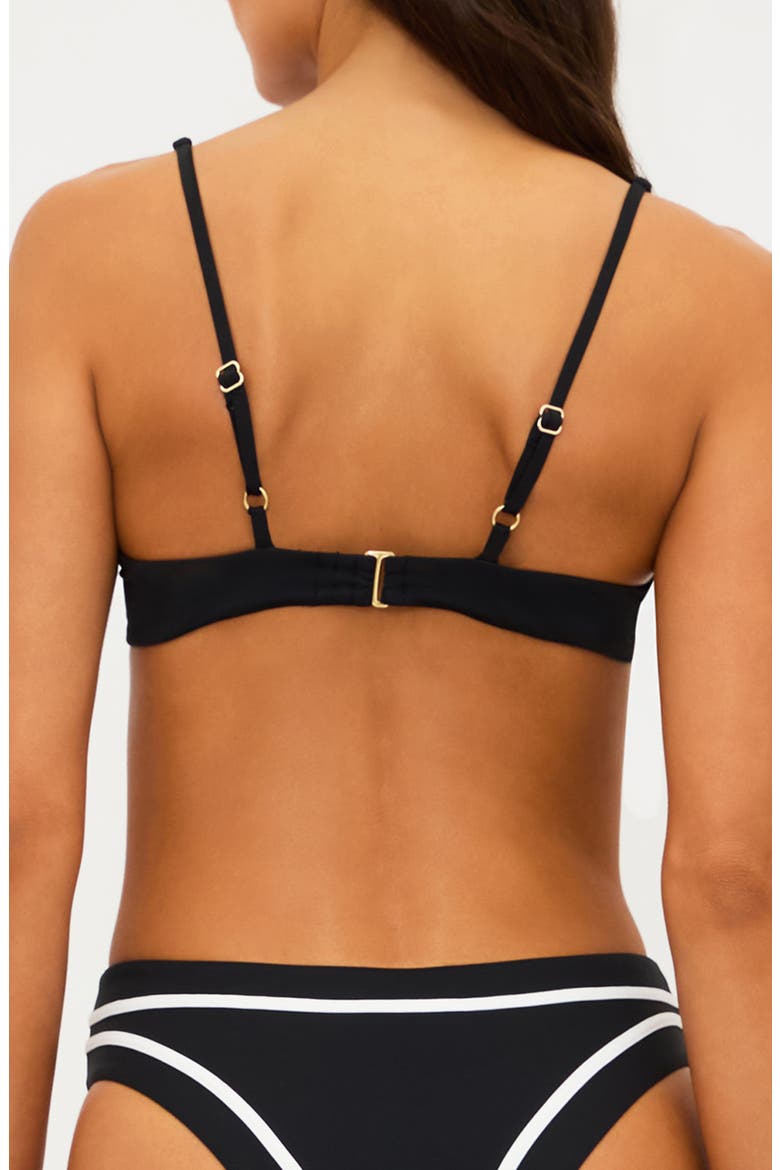 Lulu Bikini Top, Alternate, color, BANDANA BLACK