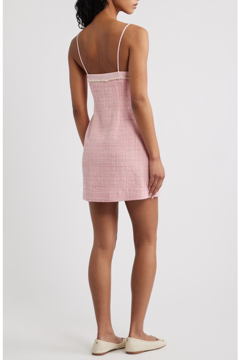 Florencio Sleeveless Tweed Minidress, Alternate, color, PINK HIBISCUS