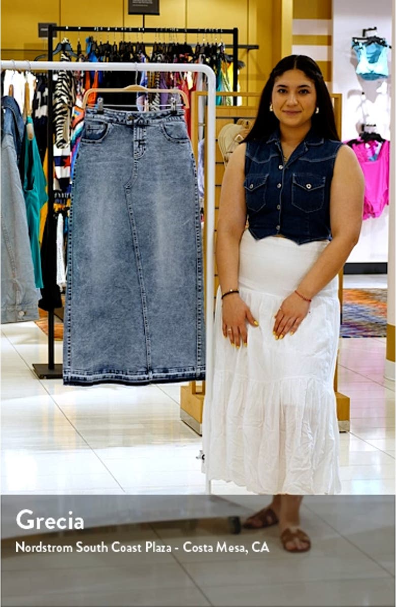 Align Denim Maxi Skirt, sales video thumbnail