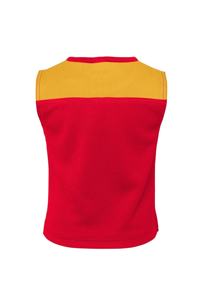 Girls Preschool Red Kansas City Chiefs Spirit Cheerleader Two-Piece Set with Bloomers, Alternate, color, Red