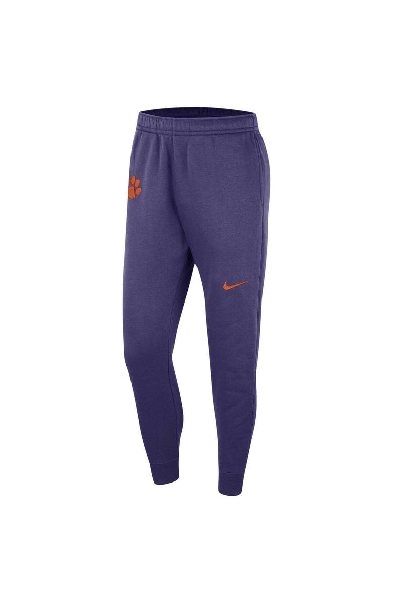 Nike Men's Nike Purple Clemson Tigers Club Fleece Pants, Alternate, color,