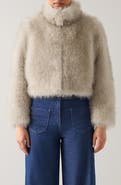 LK Bennett Noah Faux Fur Coat