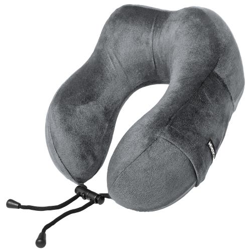 Members Only Memory Foam Travel Neck Pillow In Black
