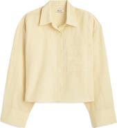 Madewell Linen & Cotton Straight Hem Shirt