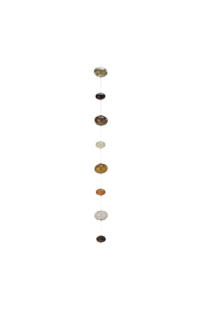 Storied Home Azure Bubbles Hand-Blown Garland, Brown, Main, color, Brown