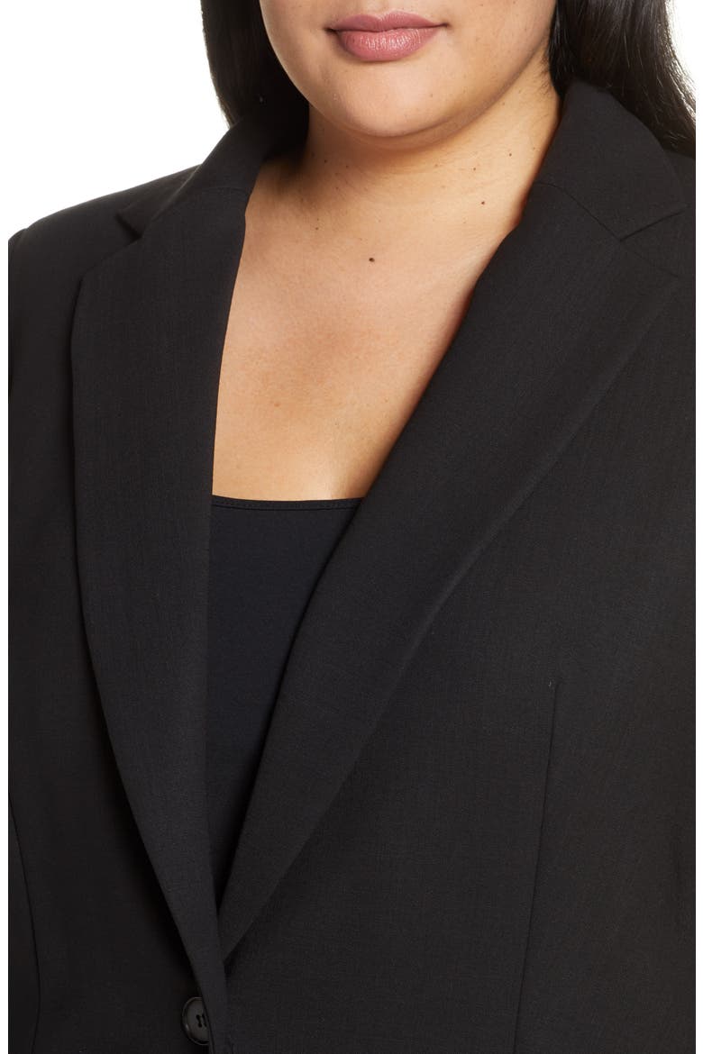 Beau Stretch Wool Blazer, Alternate, color, BLACK