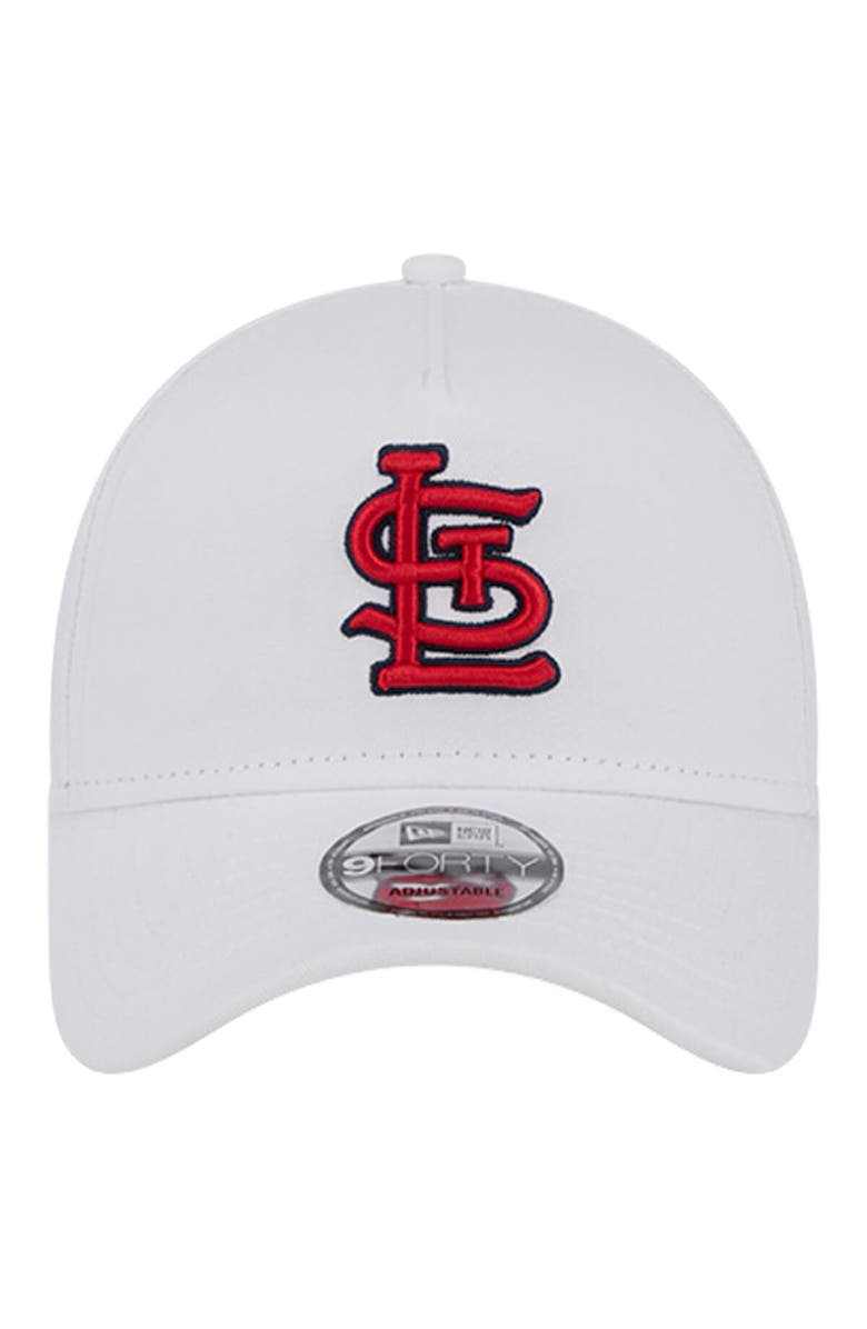New Era Men's New Era White St. Louis Cardinals TC A-Frame 9FORTY Adjustable Hat, Alternate, color, White