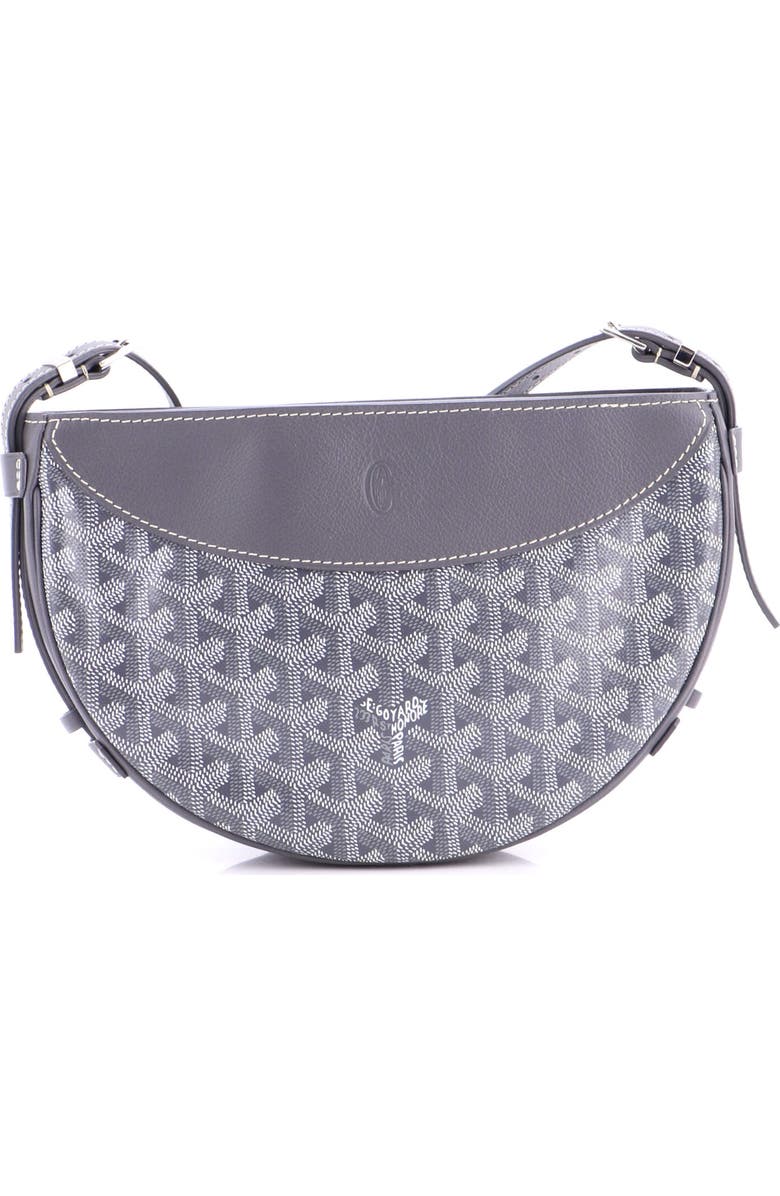 Pre-Owned Goyard Hirondelle Shoulder Bag Coated Canvas and Leather, Main, color, Gray