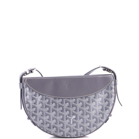 Hirondelle Shoulder Bag Coated Canvas and Leather