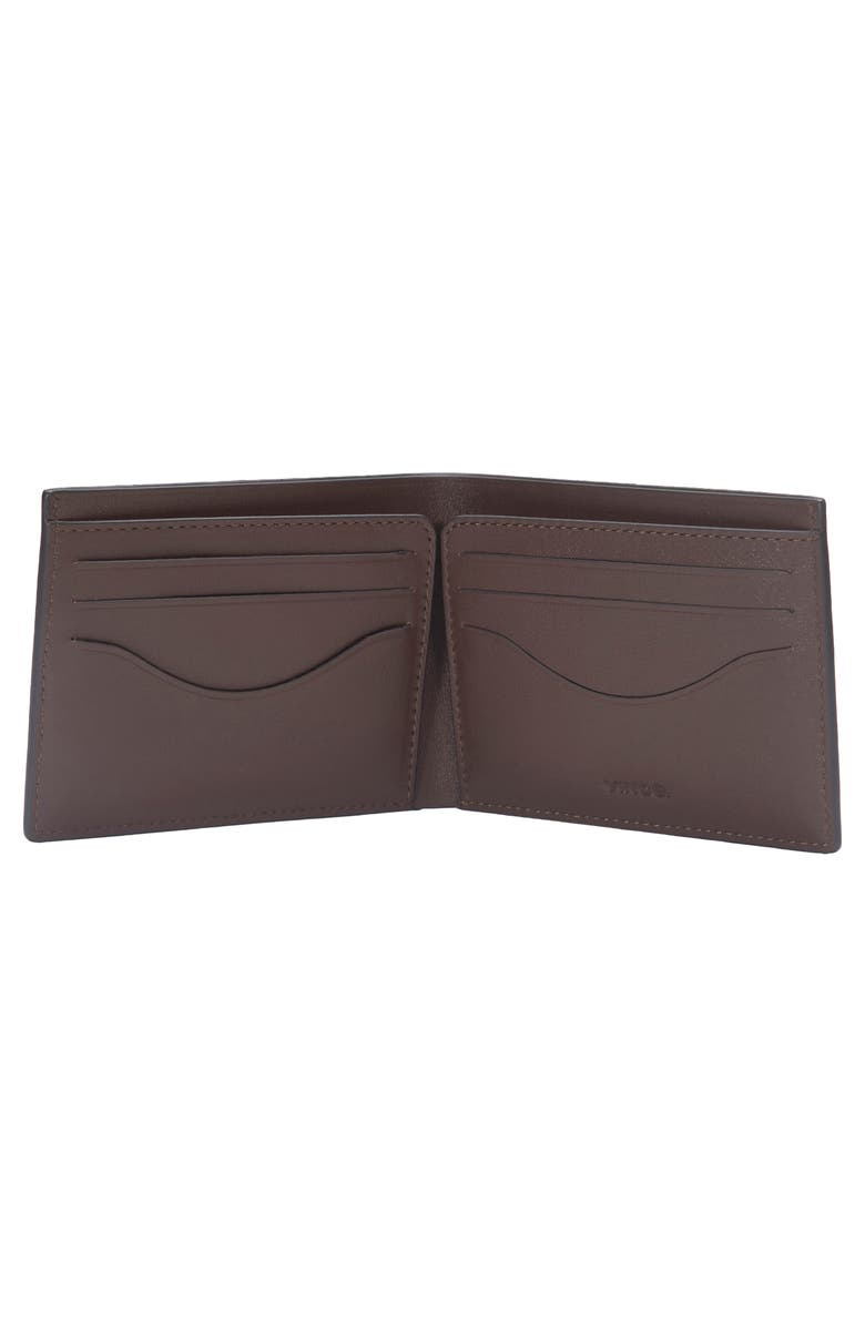 Vince Suede Bifold Wallet, Alternate, color, Chocolate