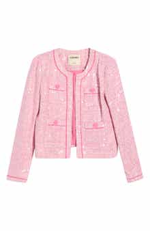 Niko Bracelet Sleeve Tweed Jacket