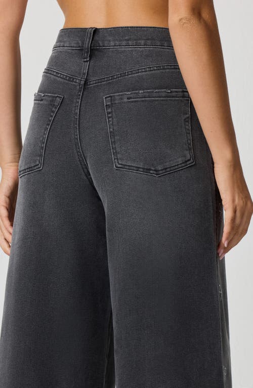 Florence By Mills Crystal Bow High Waist Wide Leg Jeans In Brown