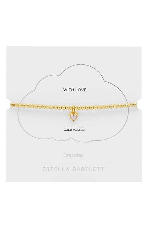 Sienna Croissant Beaded Stretch Bracelet