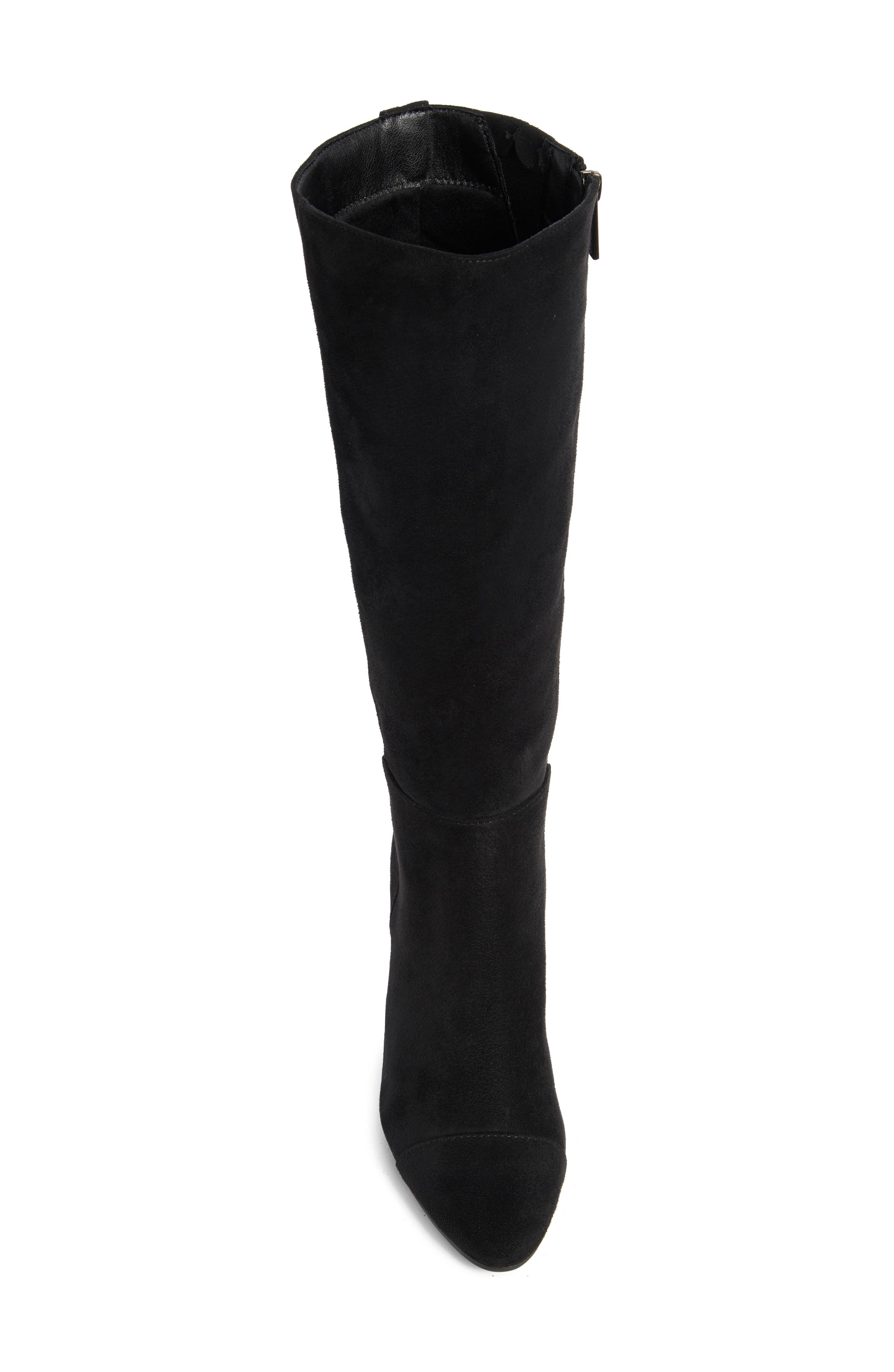 Anne Klein Serafina Cap Toe Tall Boot, Alternate, color, Black