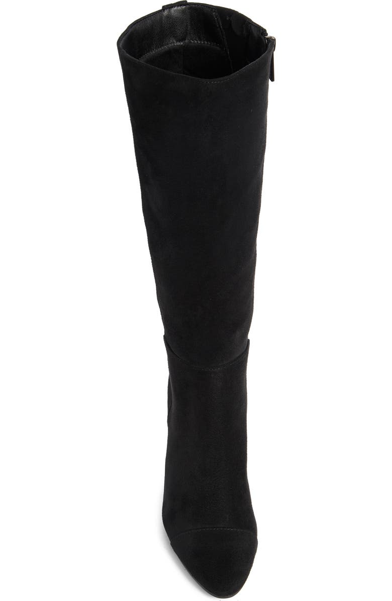 Anne Klein Serafina Cap Toe Tall Boot, Alternate, color, Black