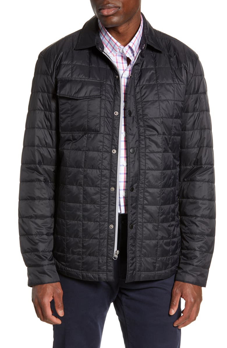 Cutter & Buck Rainier Primaloft<sup>®</sup> Shirt Jacket, Main, color, Black