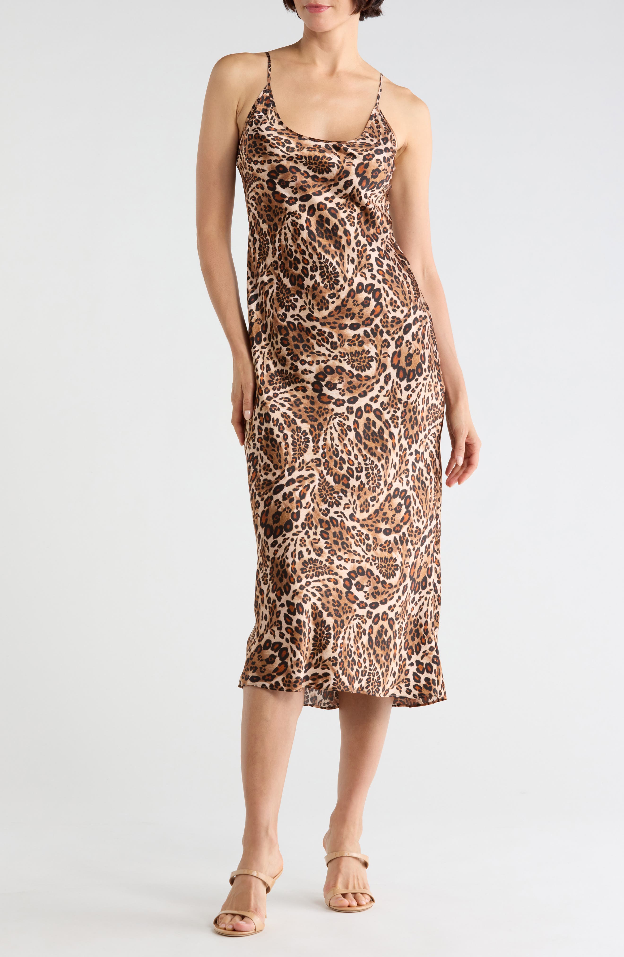 Chalia Silk Midi Slipdress