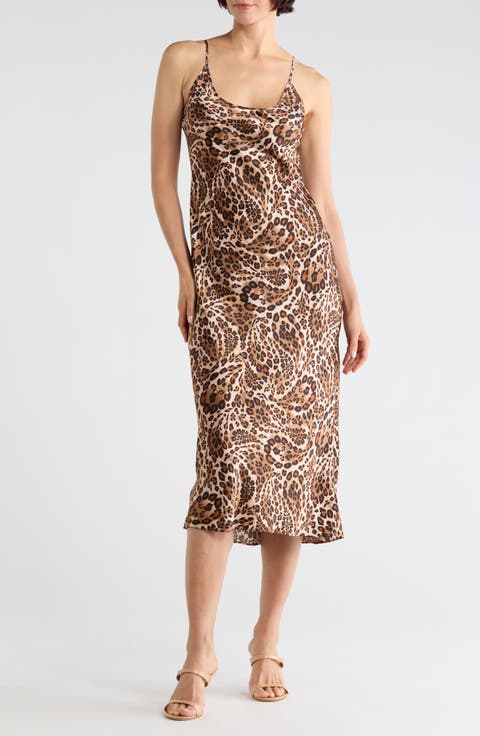 Chalia Silk Midi Slipdress