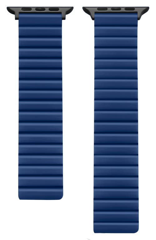 The Posh Tech Silicone 22mm Apple Watch® Watchband in Blue 