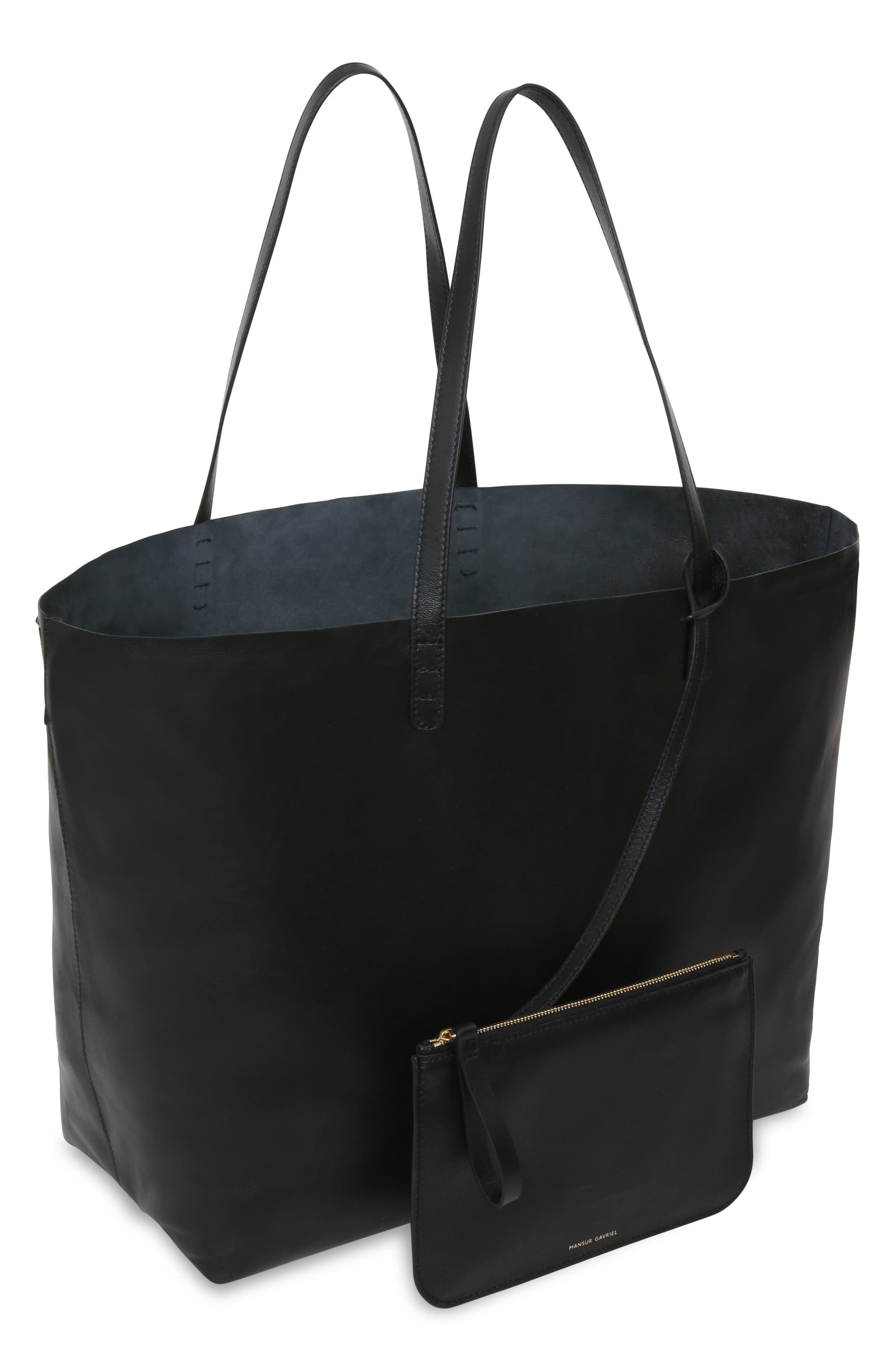 Mansur Gavriel Oversize Lambskin Leather Tote, Alternate, color, 