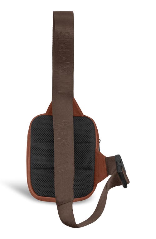 Champs Onyx Leather Sling Bag In Brown