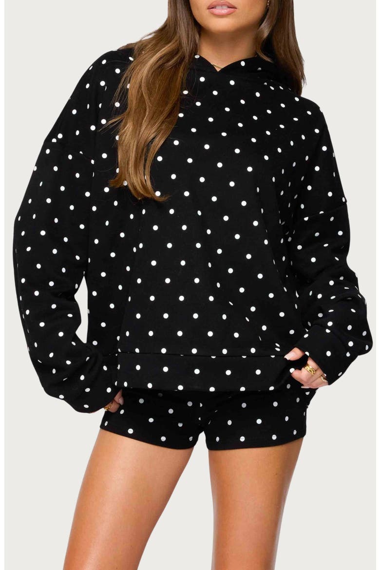 Chelsie Polka Dot Hoodie (Women) | Nordstrom