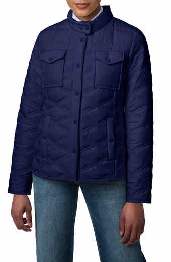 Bernardo Triple Stitch Diamond Quilted Recycled Polyester Jacket