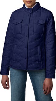 Bernardo Triple Stitch Diamond Quilted Recycled Polyester Jacket