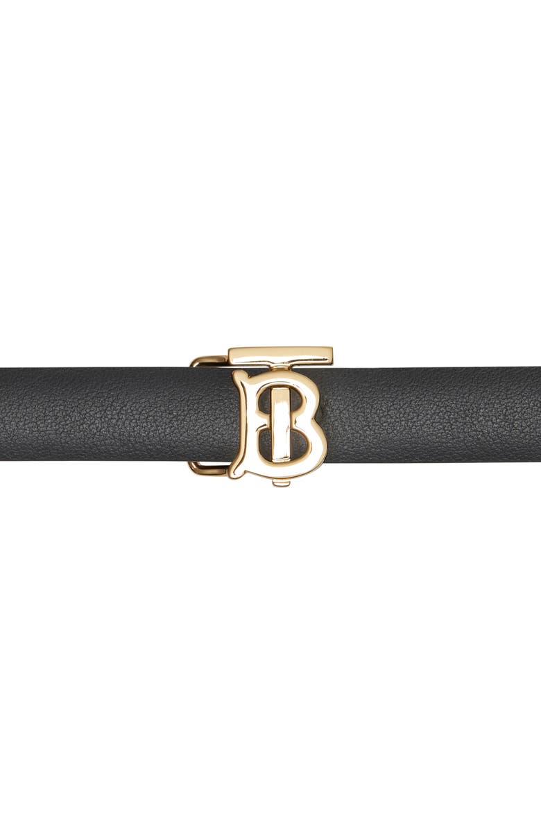 Burberry Monogram Motif Reversible Leather Belt, Alternate, color, 