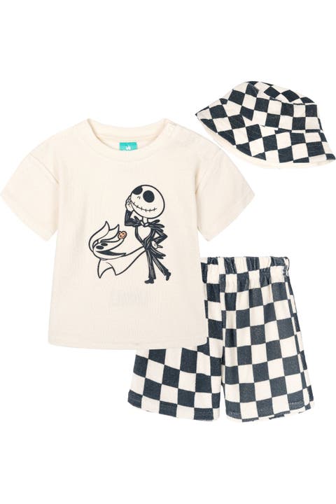 Nightmare Before Christmas T-Shirt and Shorts Set with Bucket Hat